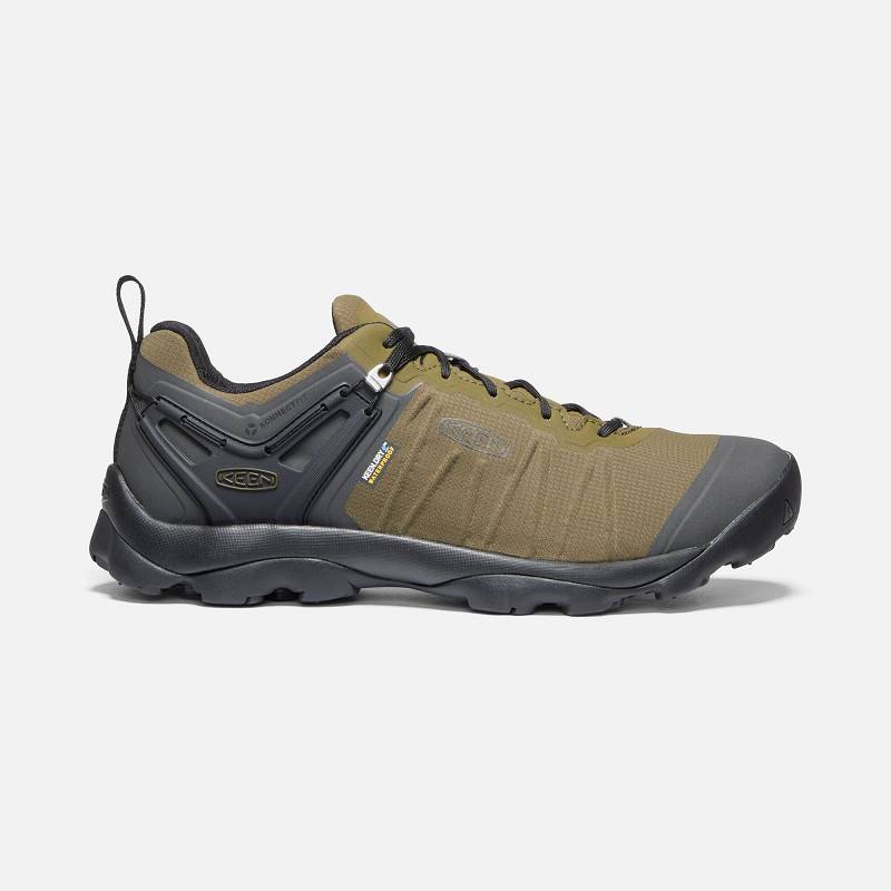 Keen Venture Waterproof Wanderschuhe Herren DE-18603 Dark Olive/Raven - Keen Herrenschuhe Olivgrün